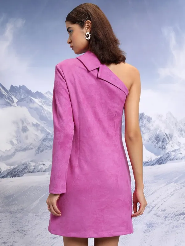 Tokyo Talkies Women Pink Solid Sheath Dress