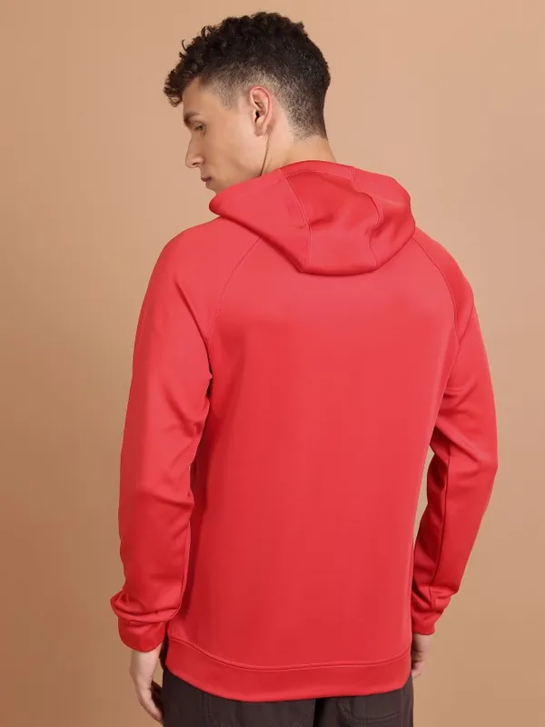  Highlander Men Red Hood Pullover Sweatshirts