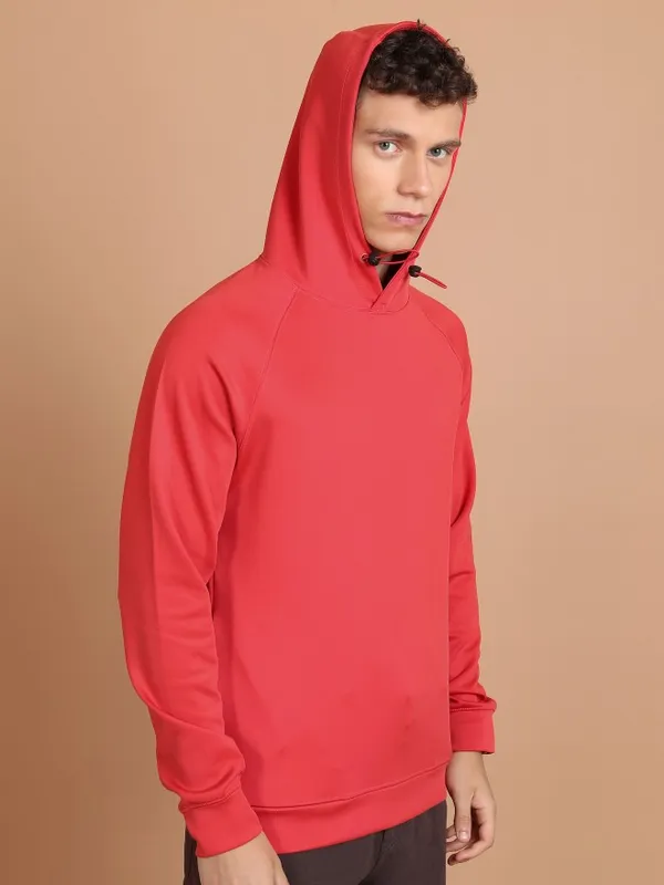 Highlander Men Red Hood Pullover Sweatshirts