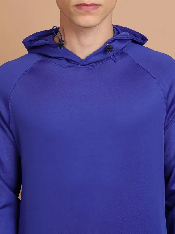  Highlander Men Blue Hood Pullover Sweatshirts