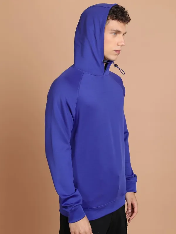  Highlander Men Blue Hood Pullover Sweatshirts