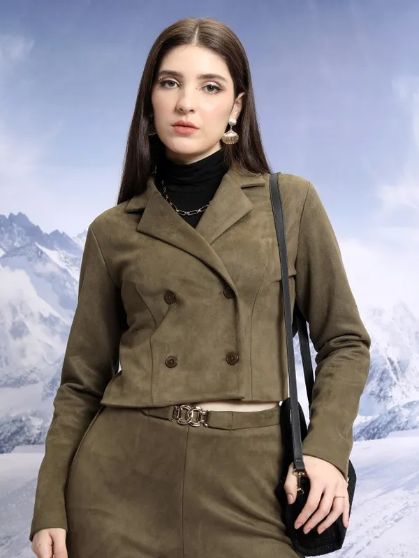 Women Double-Breasted Blazer