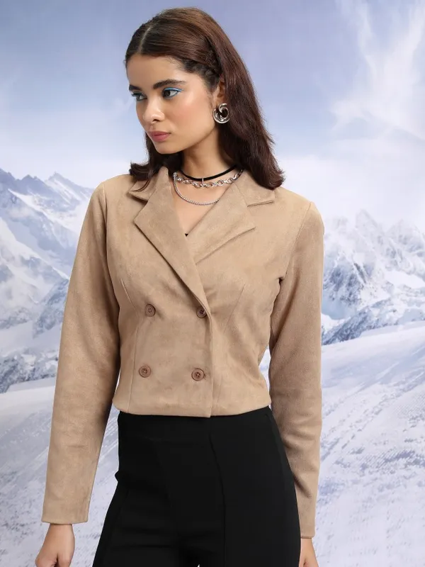 Women Double-Breasted Blazer