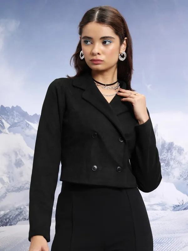 Women Double-Breasted Blazer
