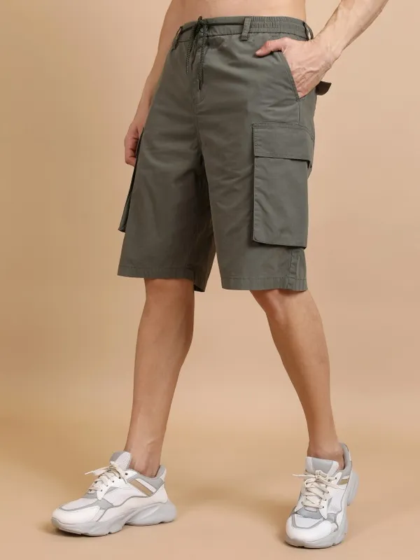 Men Regular Fit Cargo Shorts