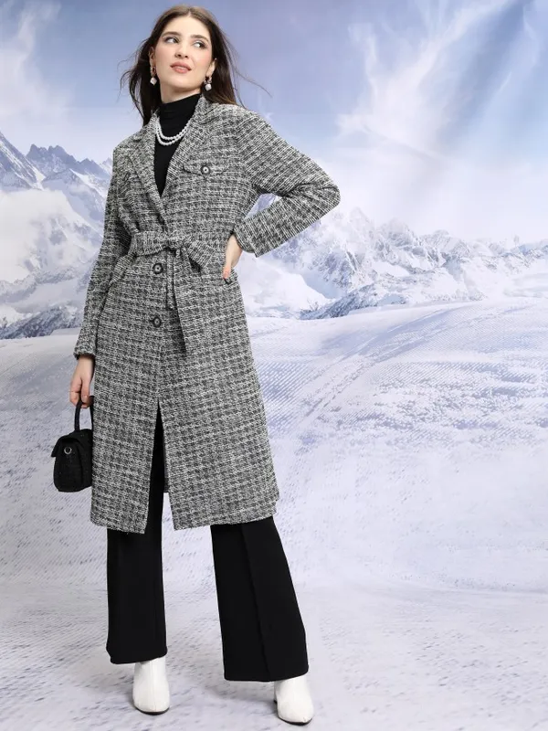  Tokyo Talkies Women Black Open Front Jacket Jackets