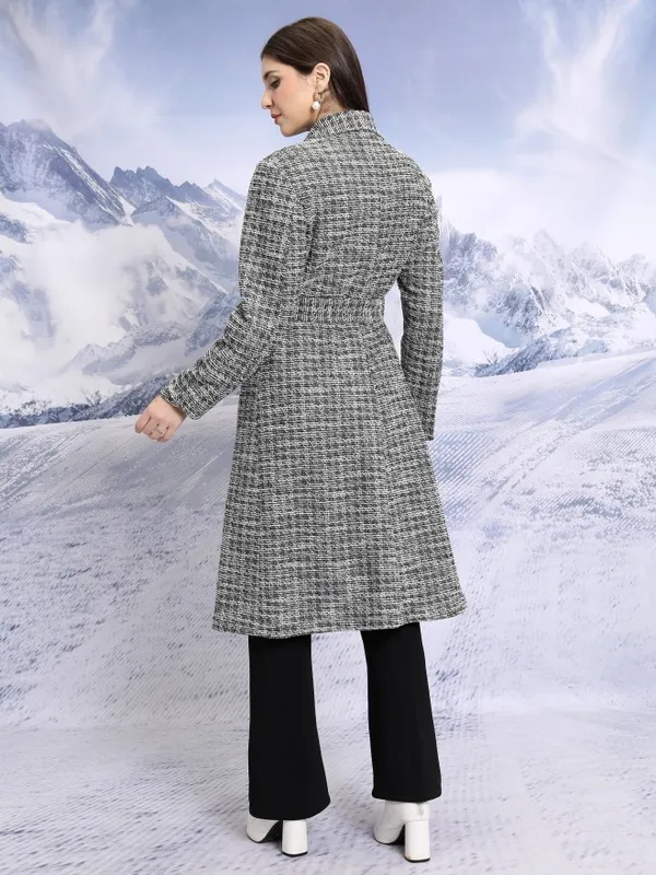  Tokyo Talkies Women Black Open Front Jacket Jackets