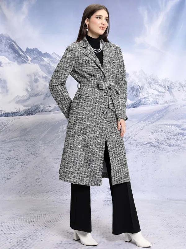  Tokyo Talkies Women Black Open Front Jacket Jackets