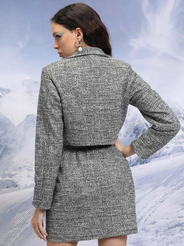 Women Coat With Skirt Co-Ords