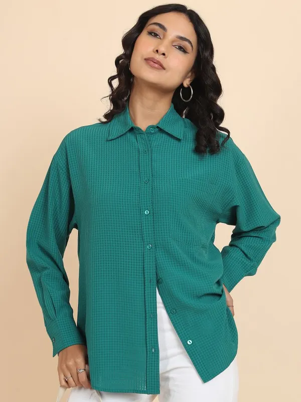 Women Checked Casual Shirts