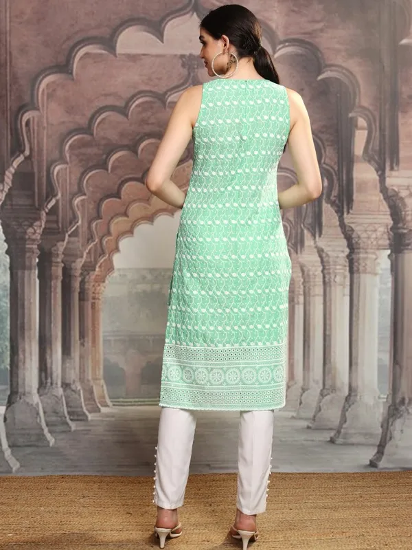 Embroidered Straight Kurta