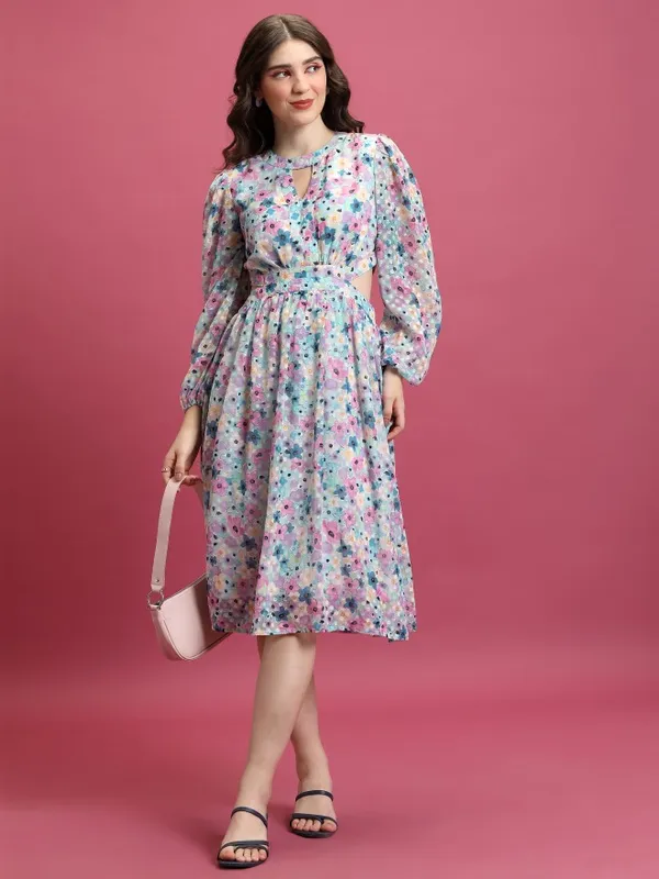 Tokyo Talkies Women Multi Printed A-Line Dress