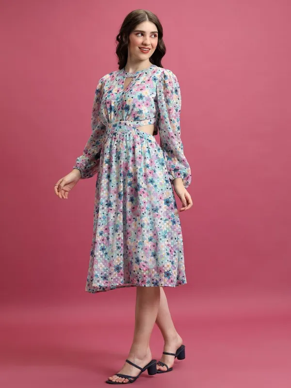 Tokyo Talkies Women Multi Printed A-Line Dress