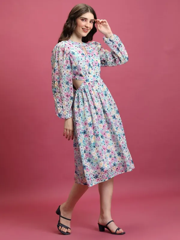 Tokyo Talkies Women Multi Printed A-Line Dress