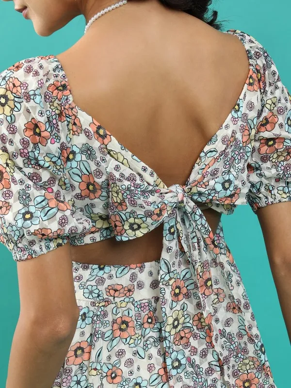 Tokyo Talkies Women Multi Printed Fit And Flare Dress