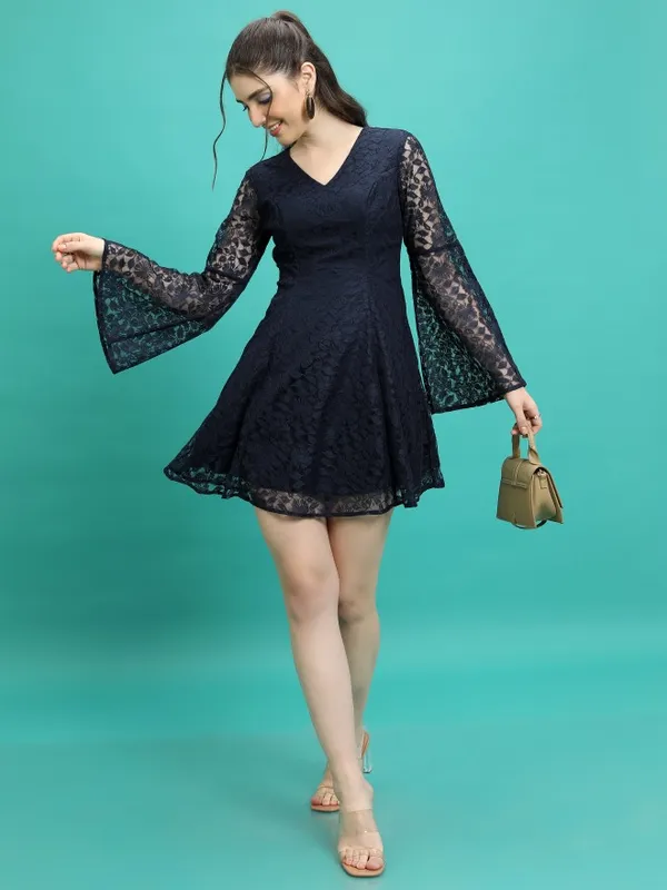 Self Design Fit & Flare Dress