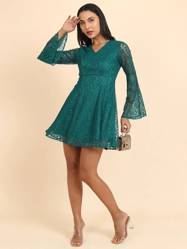 Self Design Fit & Flare Dress