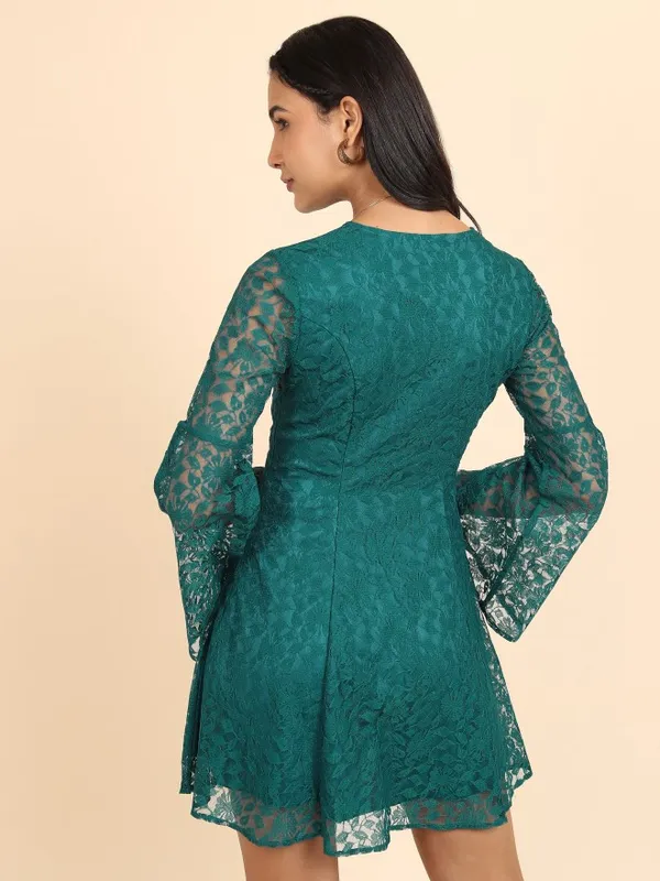 Self Design Fit & Flare Dress