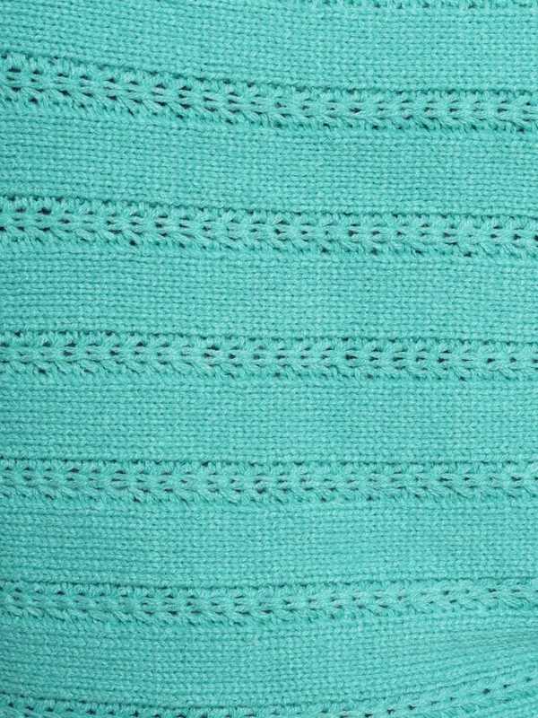 Tokyo Talkies Women Teal Boat Neck Sweaters