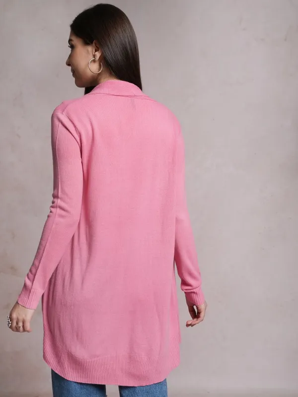  Tokyo Talkies Women Pink V-Neck Sweaters