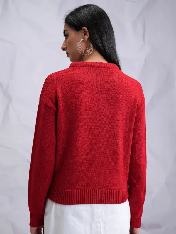 Women Printed Sweater