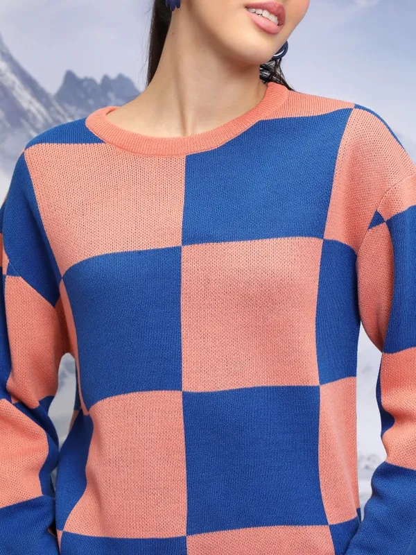  Tokyo Talkies Women Orange Round Neck Sweaters