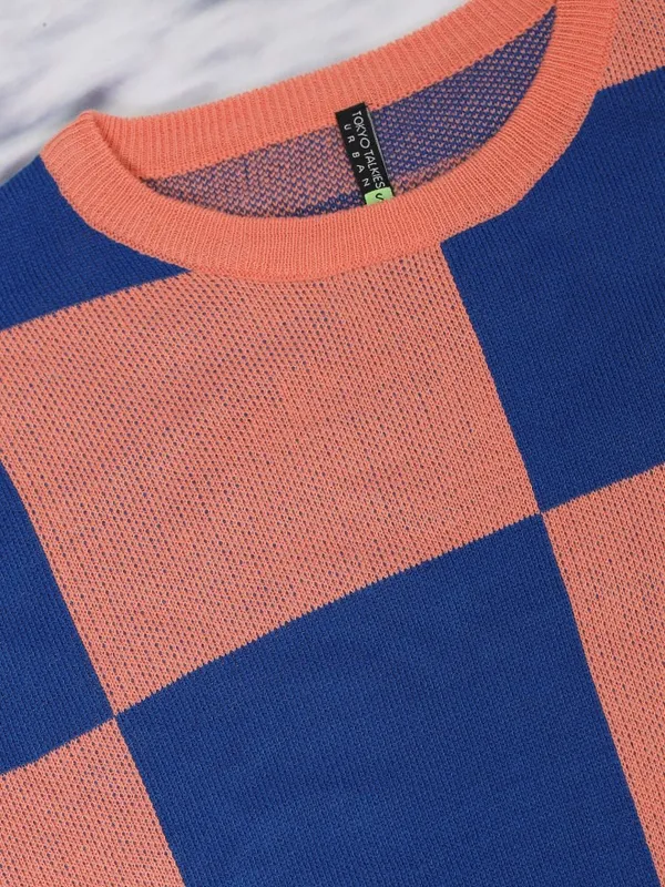  Tokyo Talkies Women Orange Round Neck Sweaters