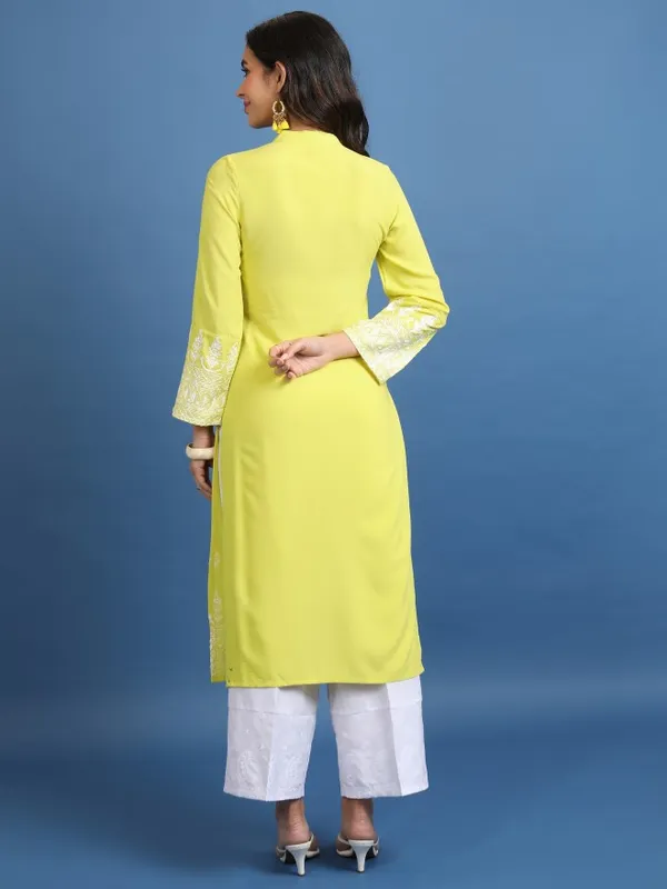 Embroidered Straight Kurta
