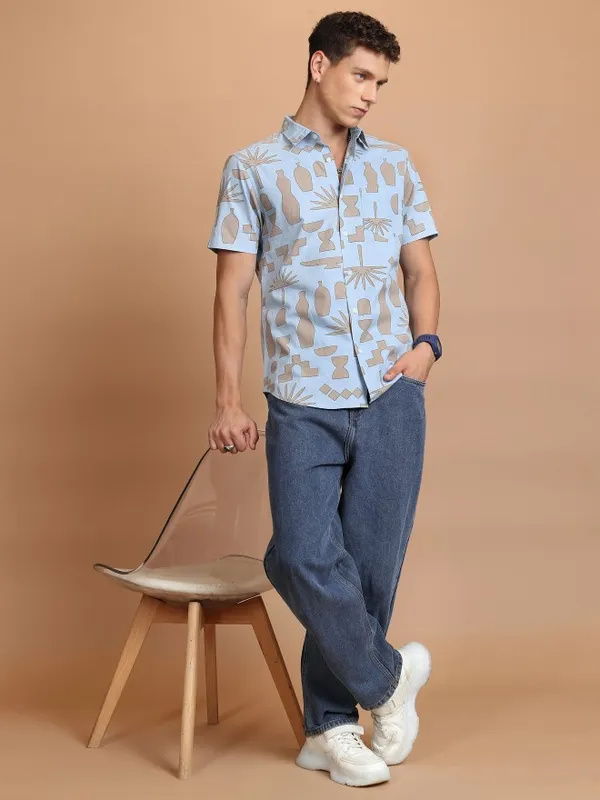 Men Slim Fit Casual Shirt