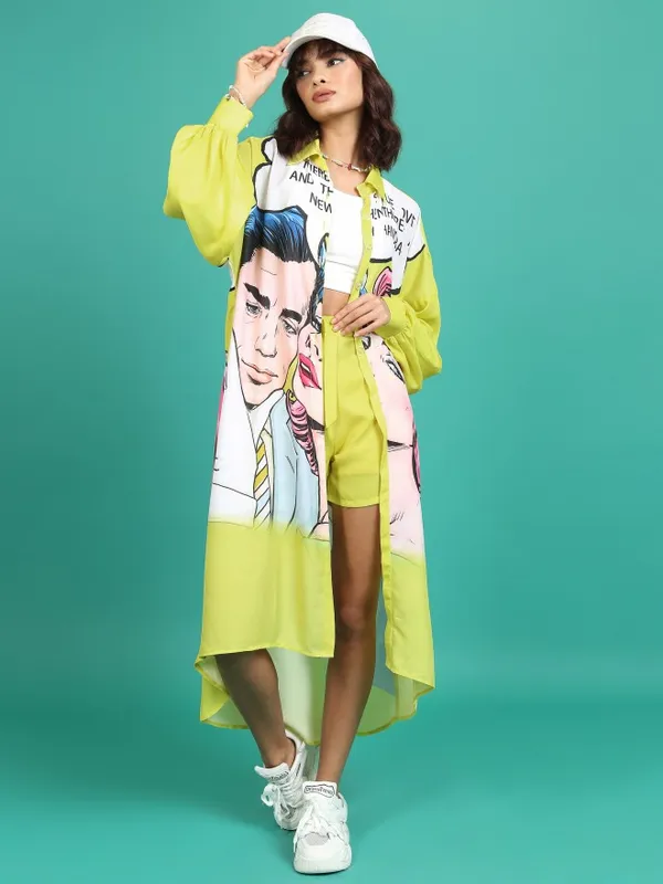  Tokyo Talkies Women Yellow Co-Ords