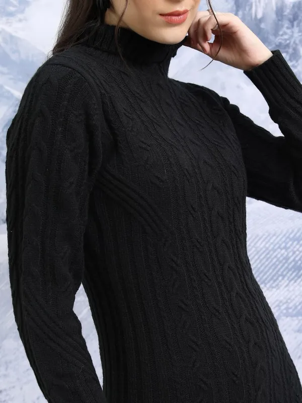 Buy Tokyo Talkies Maroon High Neck Long Sleeve Pullover Sweat