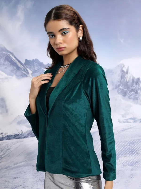 Solid Regular Fit Blazer