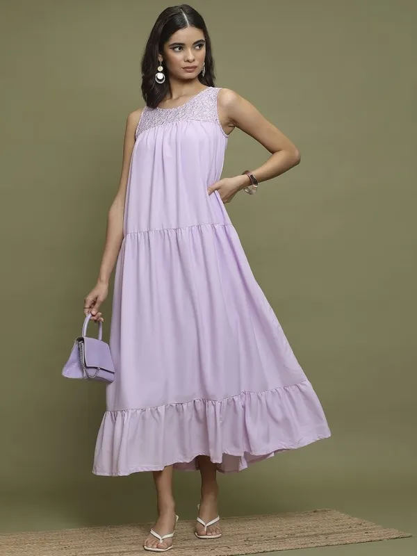 Embroidered Maxi Dress