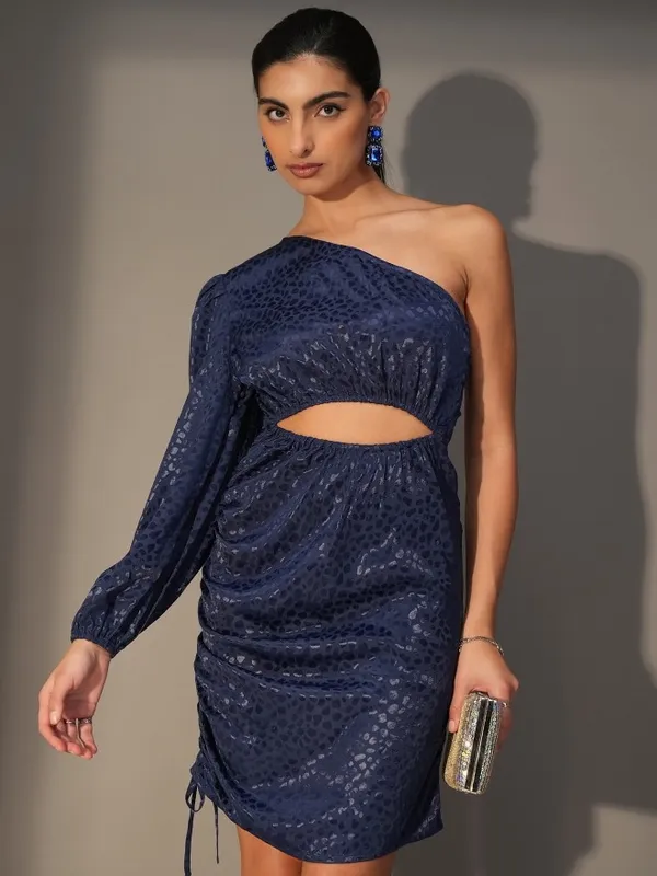  Tokyo Talkies Women Navy Blue Solid Bodycon Dresses
