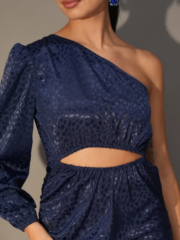  Tokyo Talkies Women Navy Blue Solid Bodycon Dresses