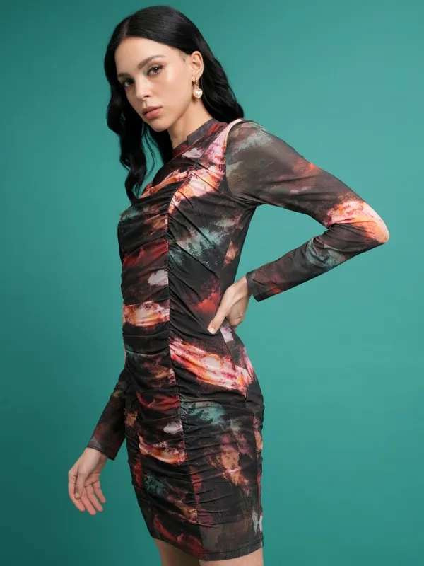 Printed Bodycon Dress