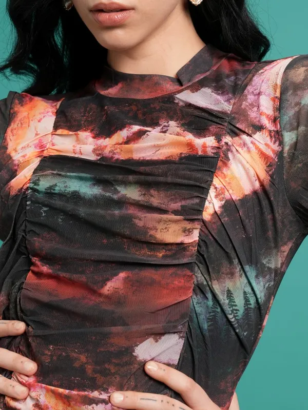 Printed Bodycon Dress