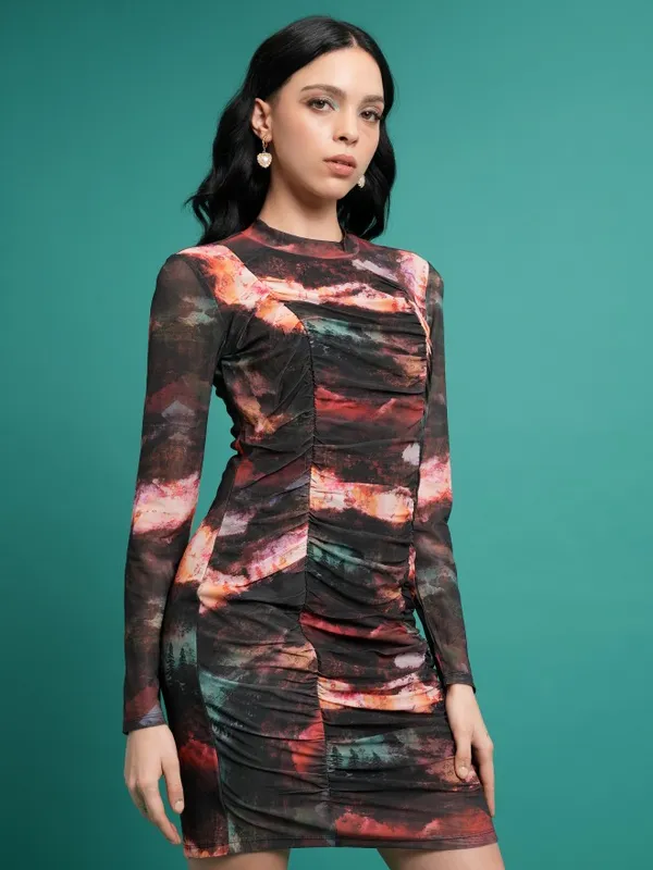 Printed Bodycon Dress