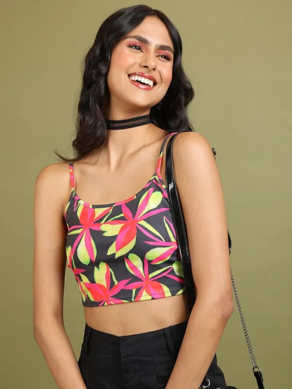 Tokyo Talkies Women Pink Printed Tank Top