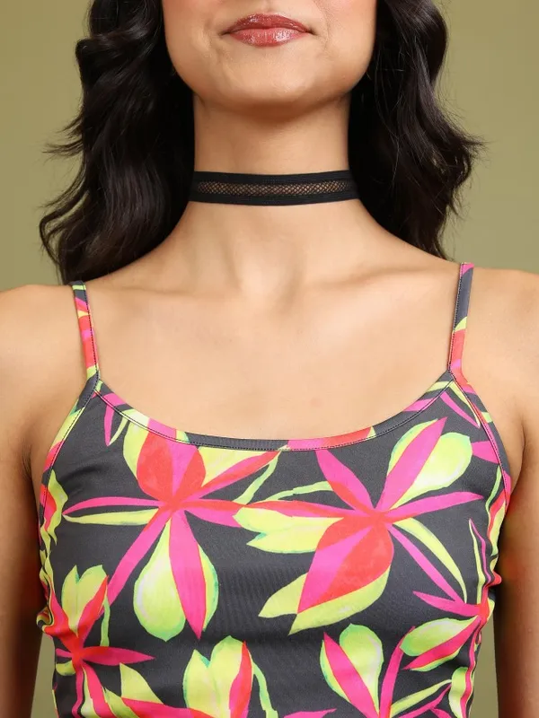 Tokyo Talkies Women Pink Printed Tank Top