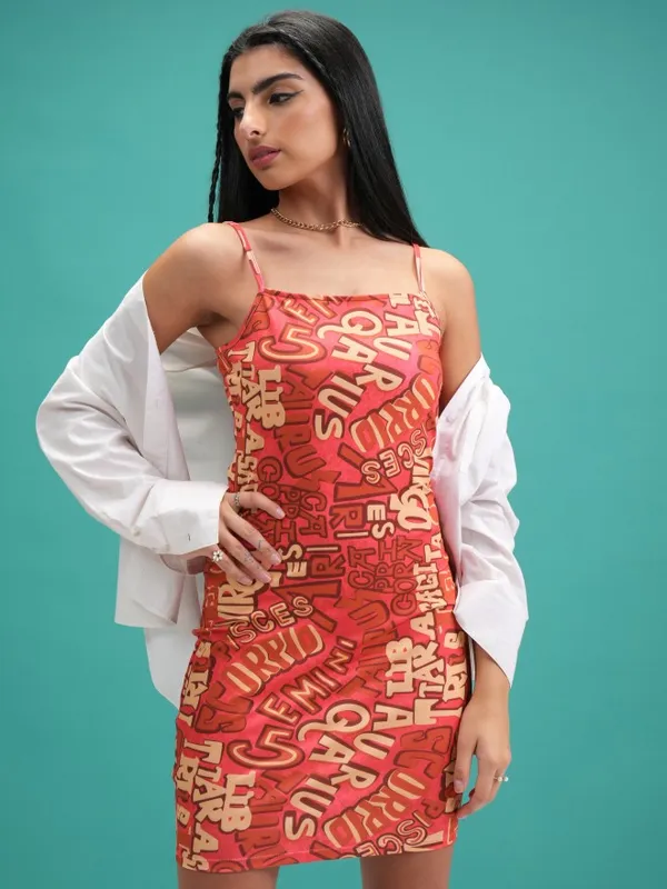 Bodycon Printed Dress
