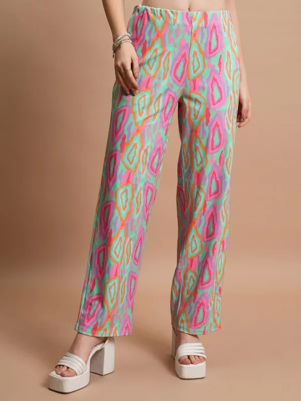 Tokyo Talkies Women Pink Top With Trouser