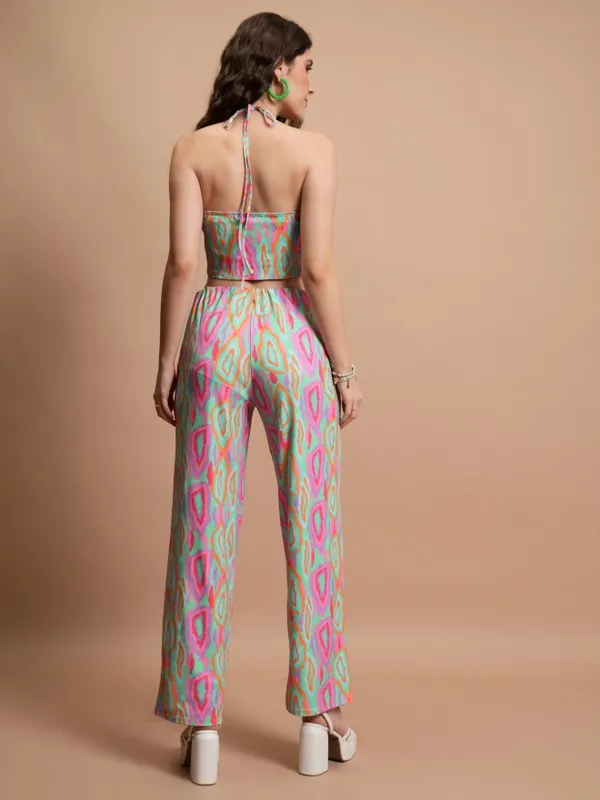 Tokyo Talkies Women Pink Top With Trouser