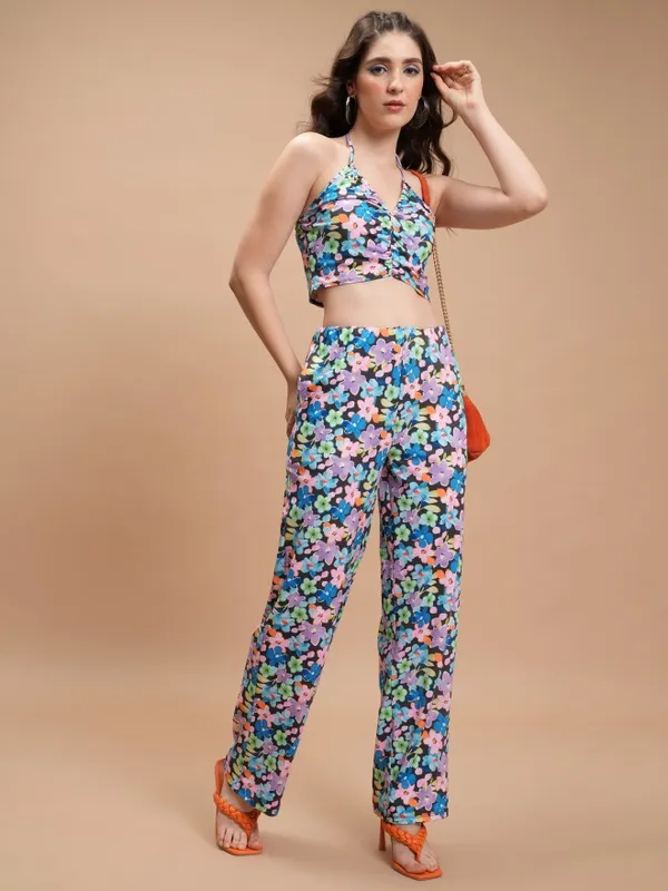 Tokyo Talkies Women Black Top With Trouser