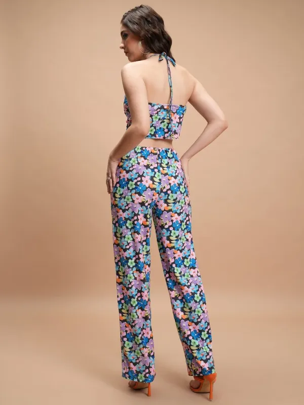 Tokyo Talkies Women Black Top With Trouser