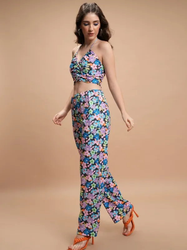 Tokyo Talkies Women Black Top With Trouser