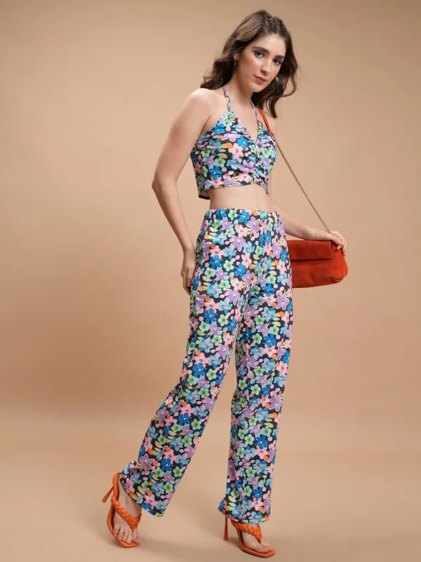 Tokyo Talkies Women Black Top With Trouser