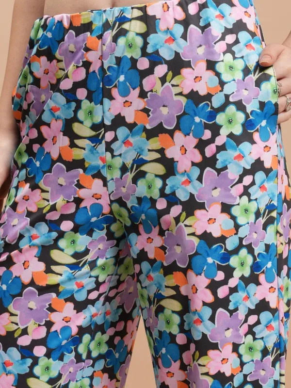 Tokyo Talkies Women Black Top With Trouser