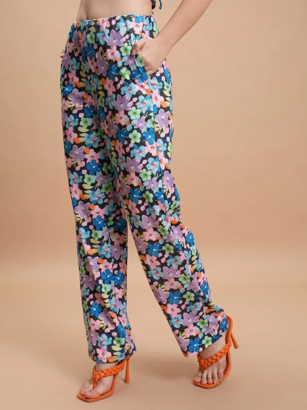 Tokyo Talkies Women Black Top With Trouser