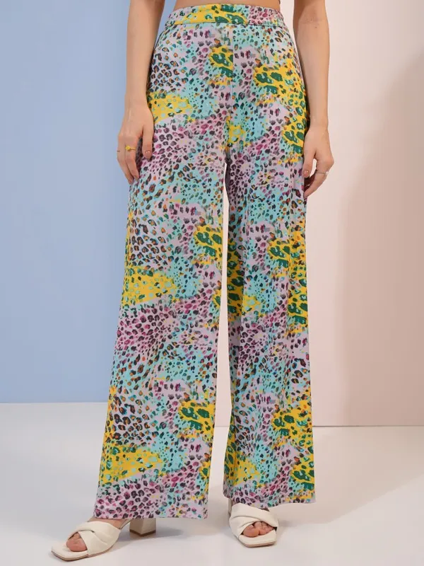 Tokyo Talkies Women Pink Women Top With Trouser Co-Ords